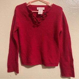 Tommy Bahamas Kids Little Girls Ruffle Waffle Knit Lightweight Sweater Top Sz 4T